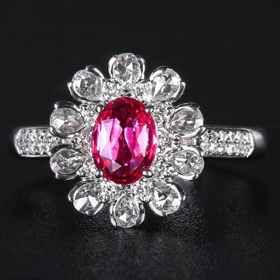 14k Gold 1.51 Ctw Natural Ruby & Diamond Ring - 2
