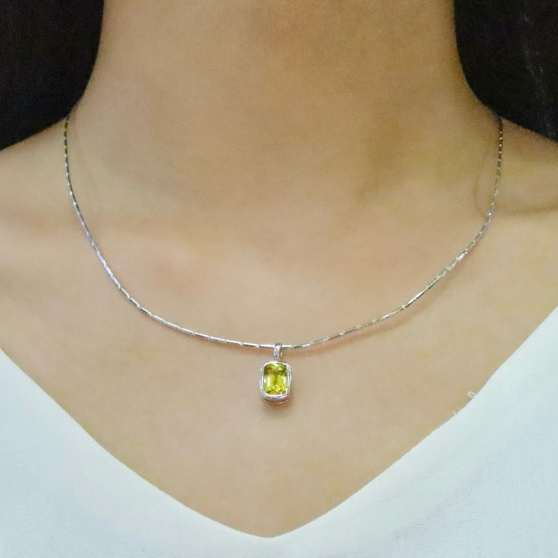 14k Gold 1.78 Ct Natural Chrysoberyl Pendant( Without Chain ) - 5