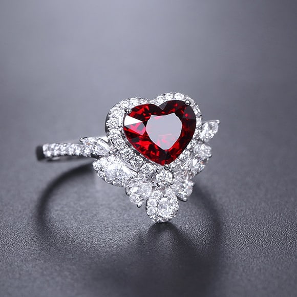 14k Gold 1.98 Ctw Natural Spinel & Diamond Ring - 2