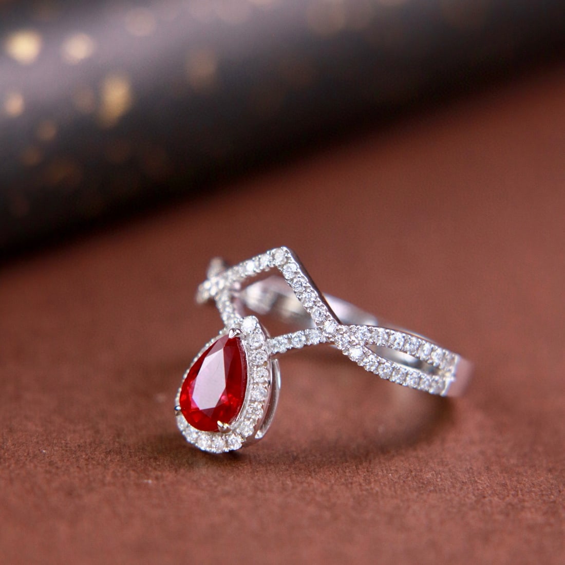 14k Gold 1.08 Ctw Natural Ruby & Diamond Ring - 2