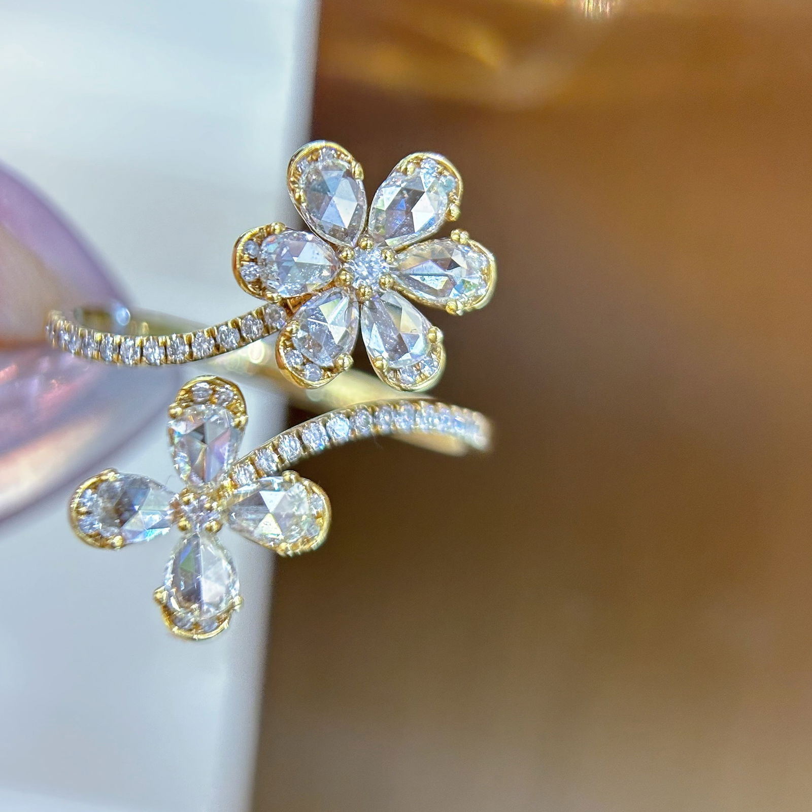 14k Gold 1 Ct Natural H Diamond Ring - 2