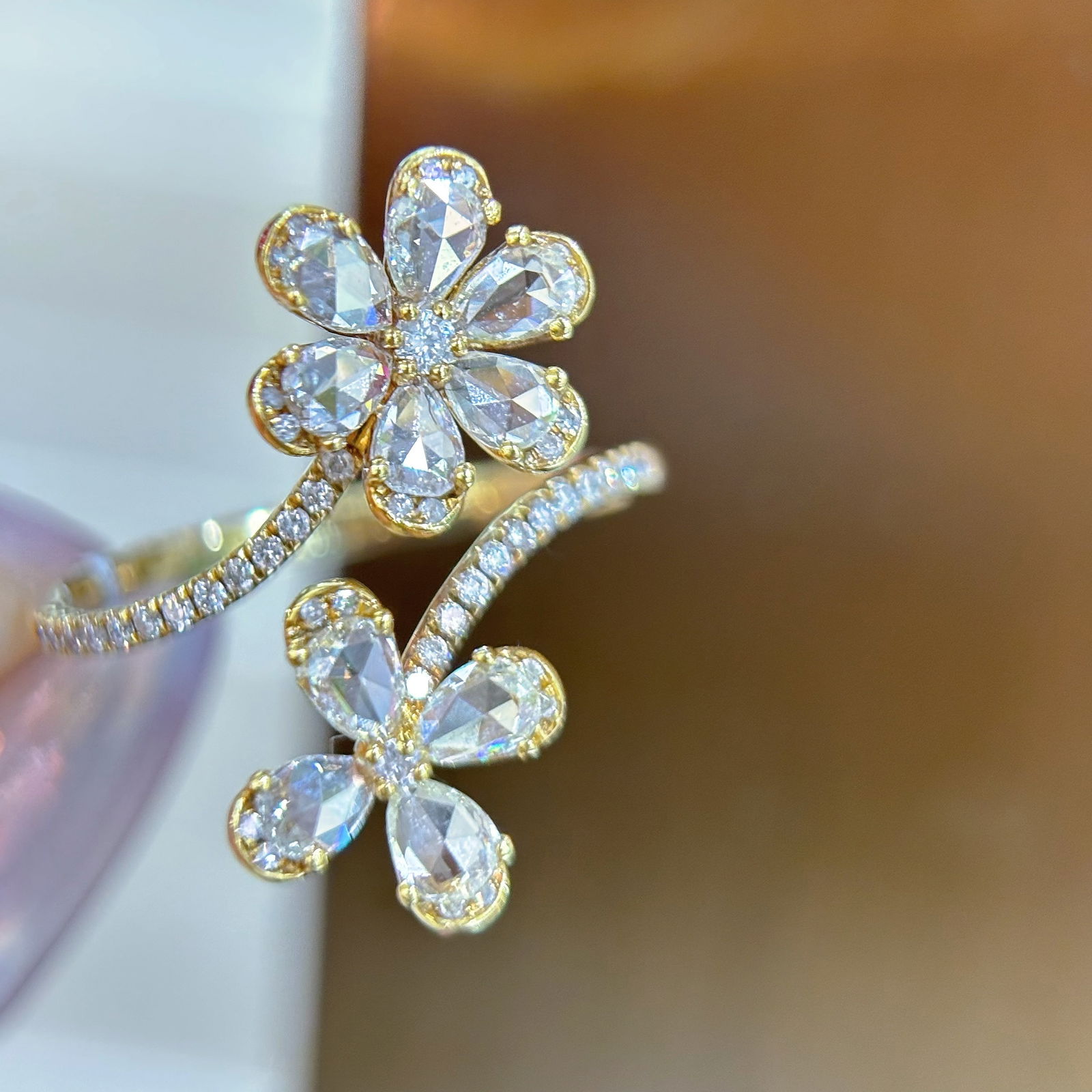 14k Gold 1 Ct Natural H Diamond Ring - 3