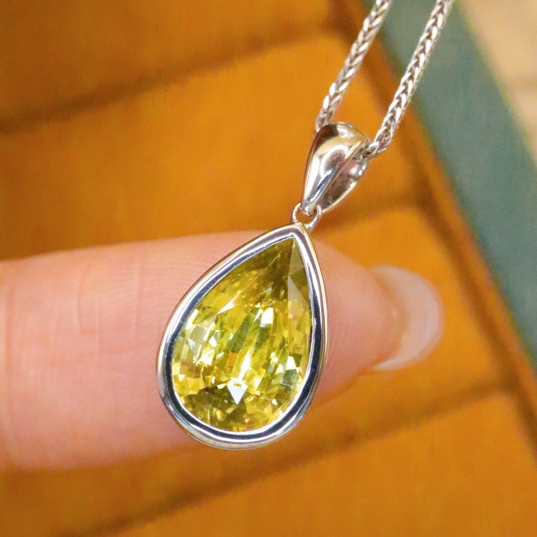 14k Gold 2.02 Ct Natural Chrysoberyl Pendant( Without Chain ) - 2