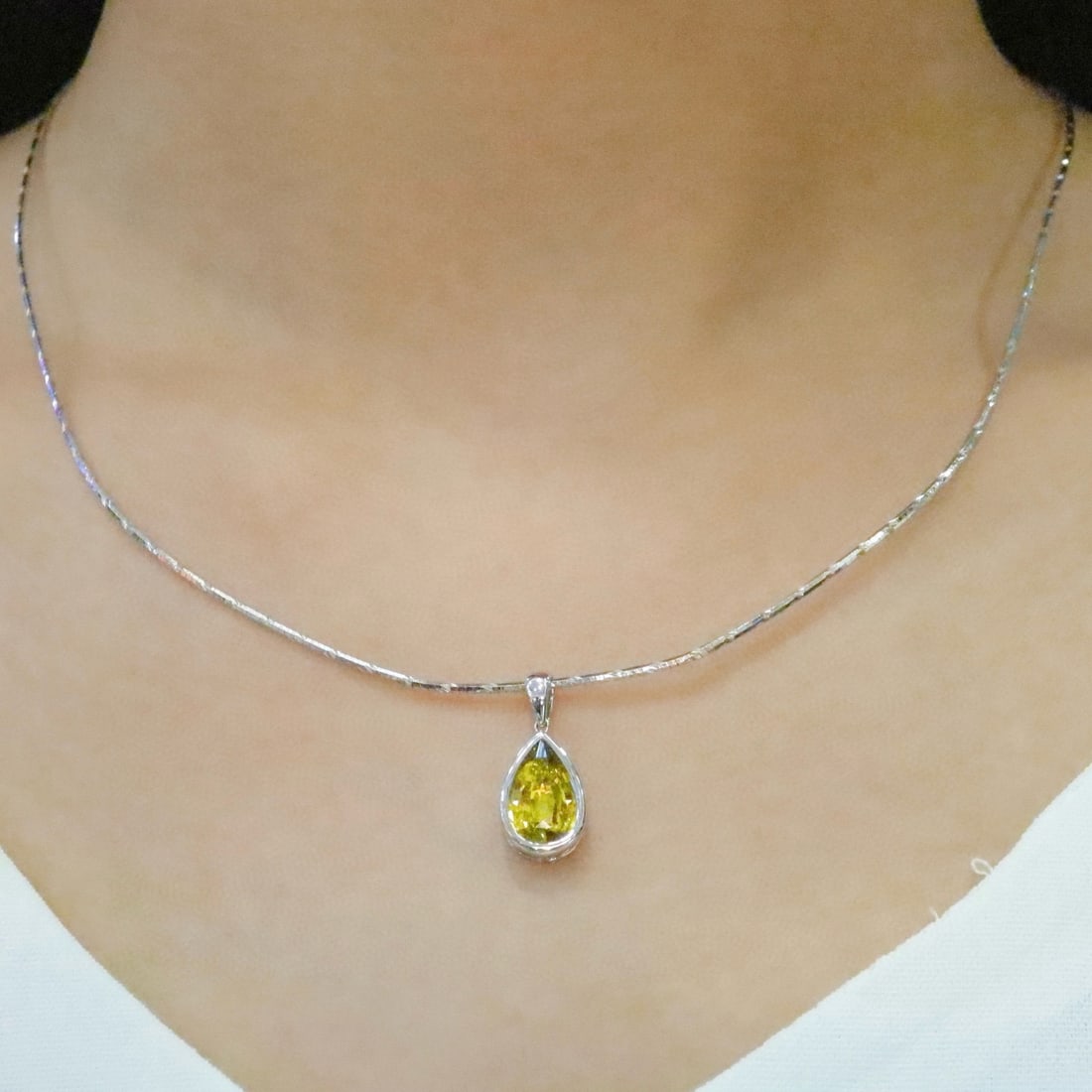 14k Gold 2.02 Ct Natural Chrysoberyl Pendant( Without Chain ) - 5