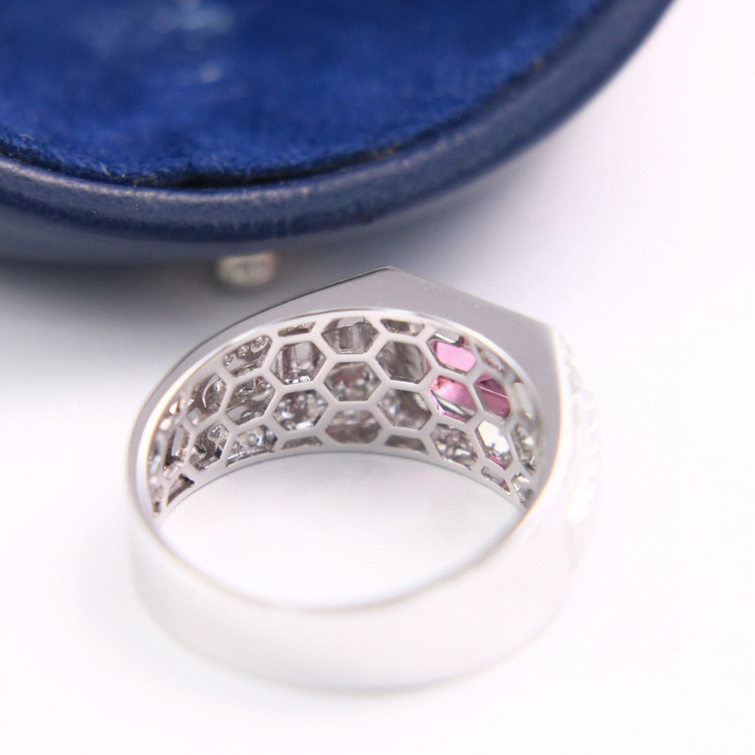 14k Gold 1.43 Ctw Natural Spinel & Diamond & Men¡¯s Ring - 4