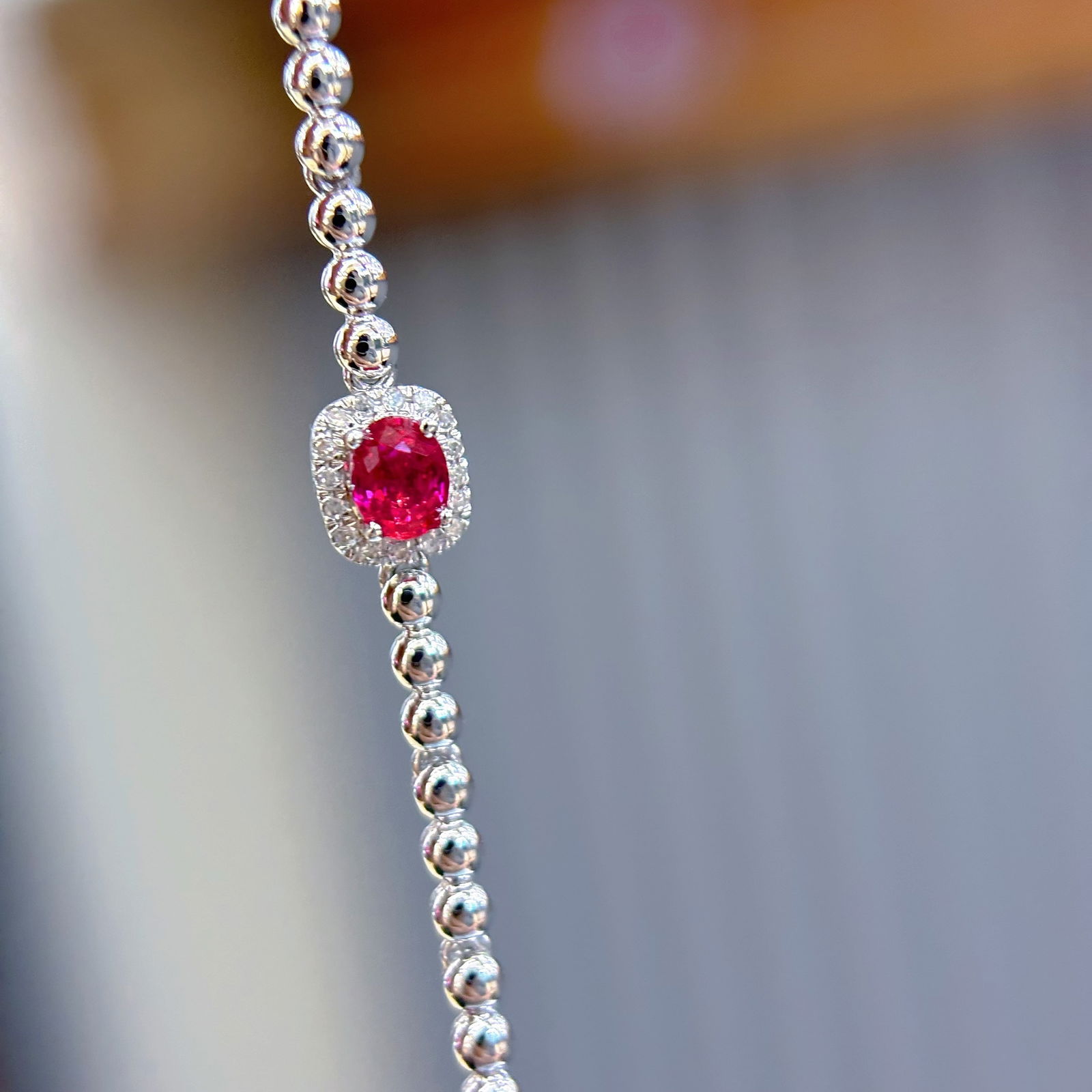 14k Gold 0.3 Ct Natural Ruby & Diamond Bracelet: Ref:230976226 // gold content:14k gold // main gemstone:ruby // shape:oval // carat weight:0. 3ct // color:pigeonblood red // treatment:natural // // adjacent gemstone 2 : diamond // shape:round //