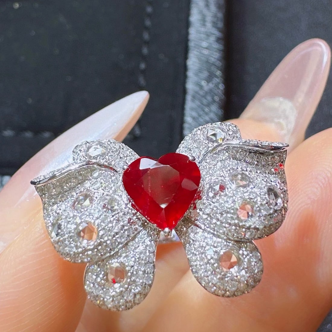 14k Gold 2.06 Ctw Natural Ruby & Diamond Ring - 2