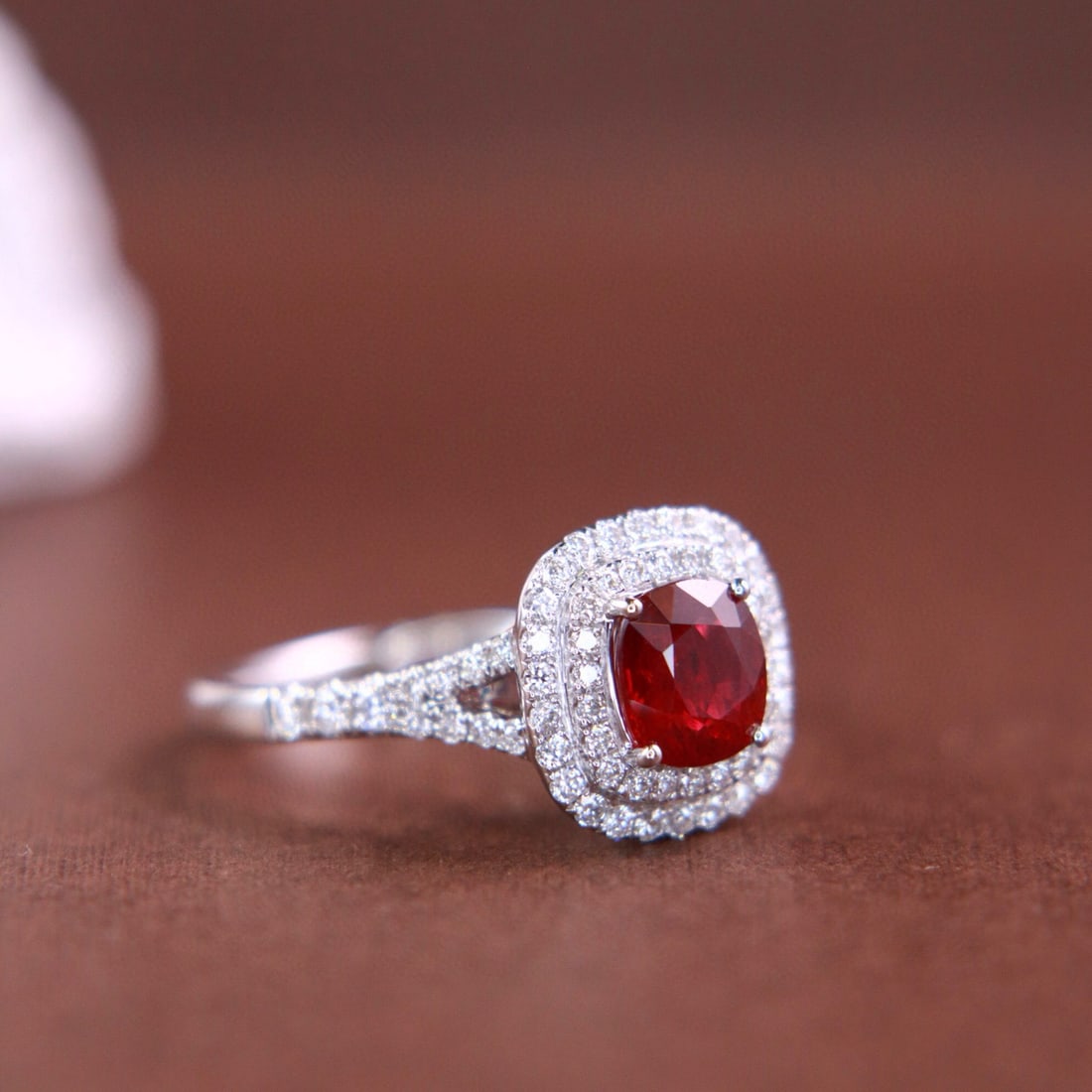 14k Gold 1.77 Ctw Natural Ruby & Diamond Ring - 2