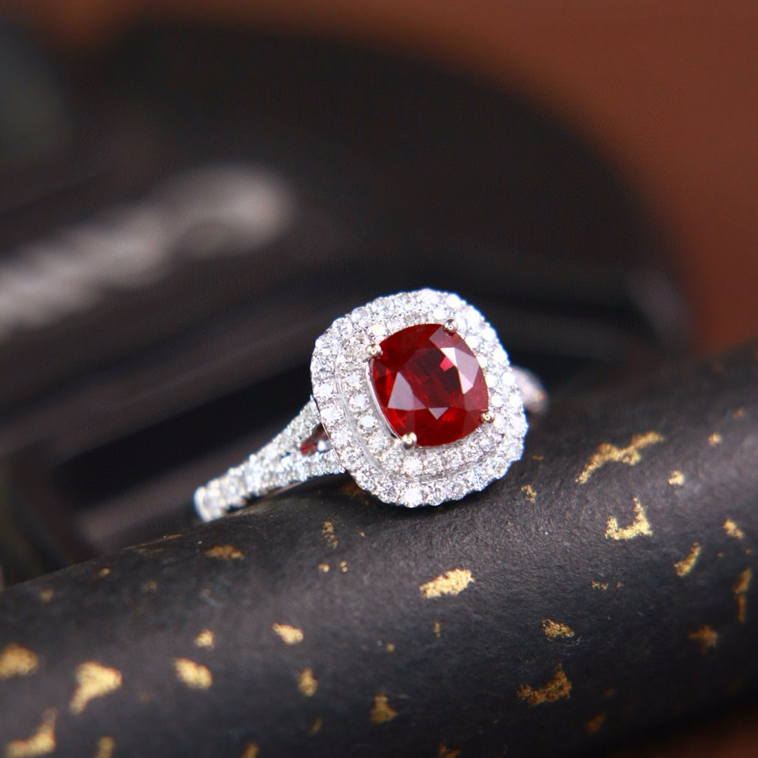 14k Gold 1.77 Ctw Natural Ruby & Diamond Ring - 4