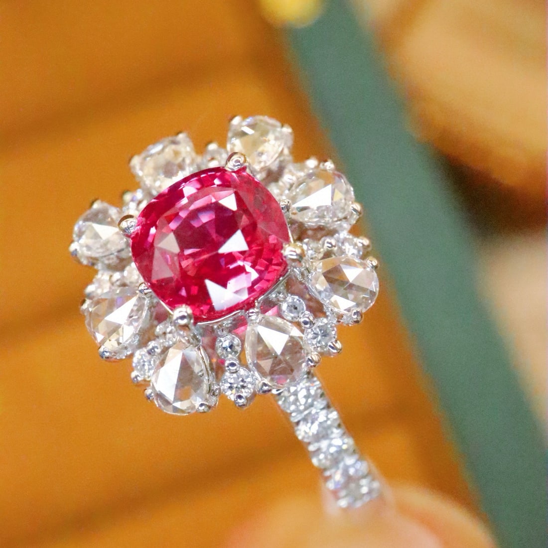 14k Gold 1.63 Ctw Natural Ruby & Diamond Ring - 2