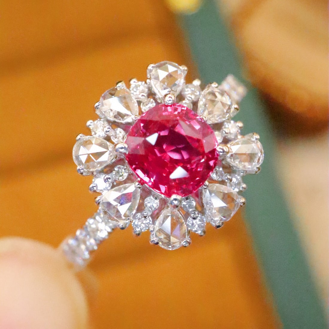 14k Gold 1.63 Ctw Natural Ruby & Diamond Ring - 3