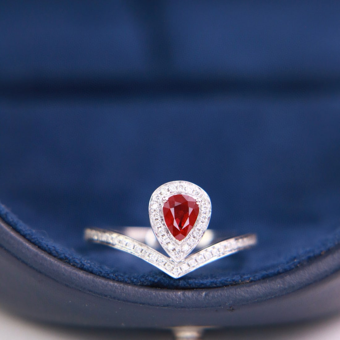 14k Gold 0.48 Ctw Natural Ruby & Diamond Ring (1 of 5)