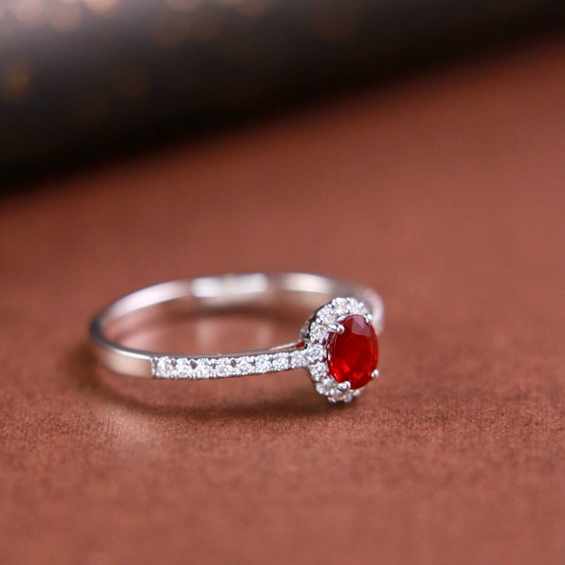 14k Gold 0.64 Ctw Natural Ruby & Diamond Ring - 2