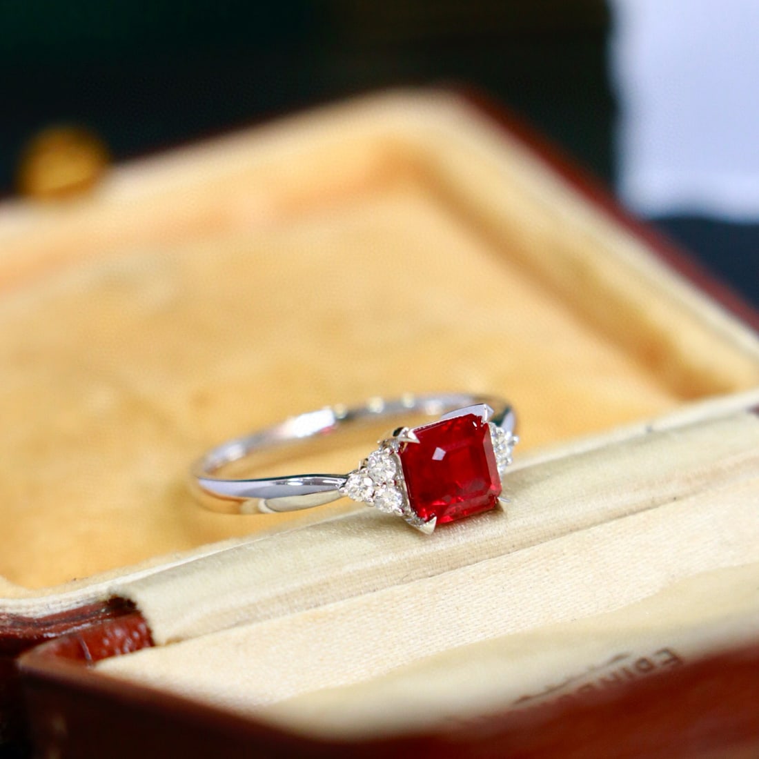 14k Gold 1.53 Ctw Natural Ruby & Diamond Ring - 2