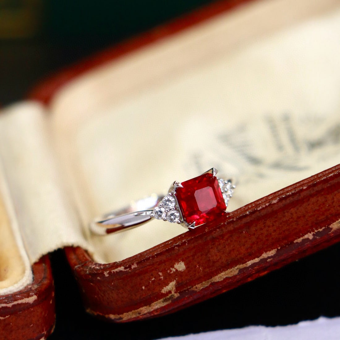 14k Gold 1.53 Ctw Natural Ruby & Diamond Ring - 3