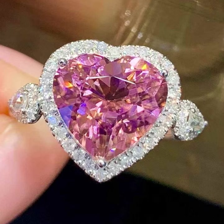 14k Gold 3.55 Ct Natural Tourmaline & Diamond Ring - 4