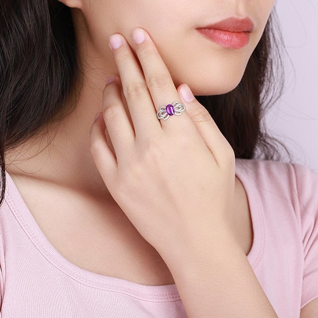 14k Gold 1.79 Ctw Natural Sapphire & Diamond Ring - 5