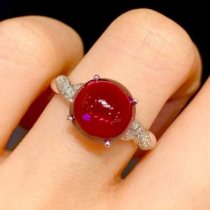 14k Gold 3.5 Ct Natural Tourmaline & Diamond Ring - 4