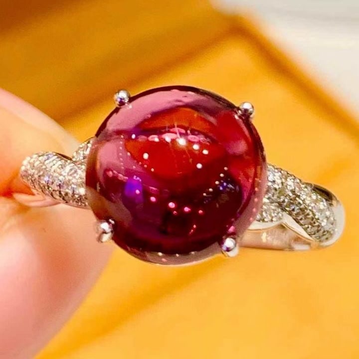 14k Gold 3.5 Ct Natural Tourmaline & Diamond Ring - 5