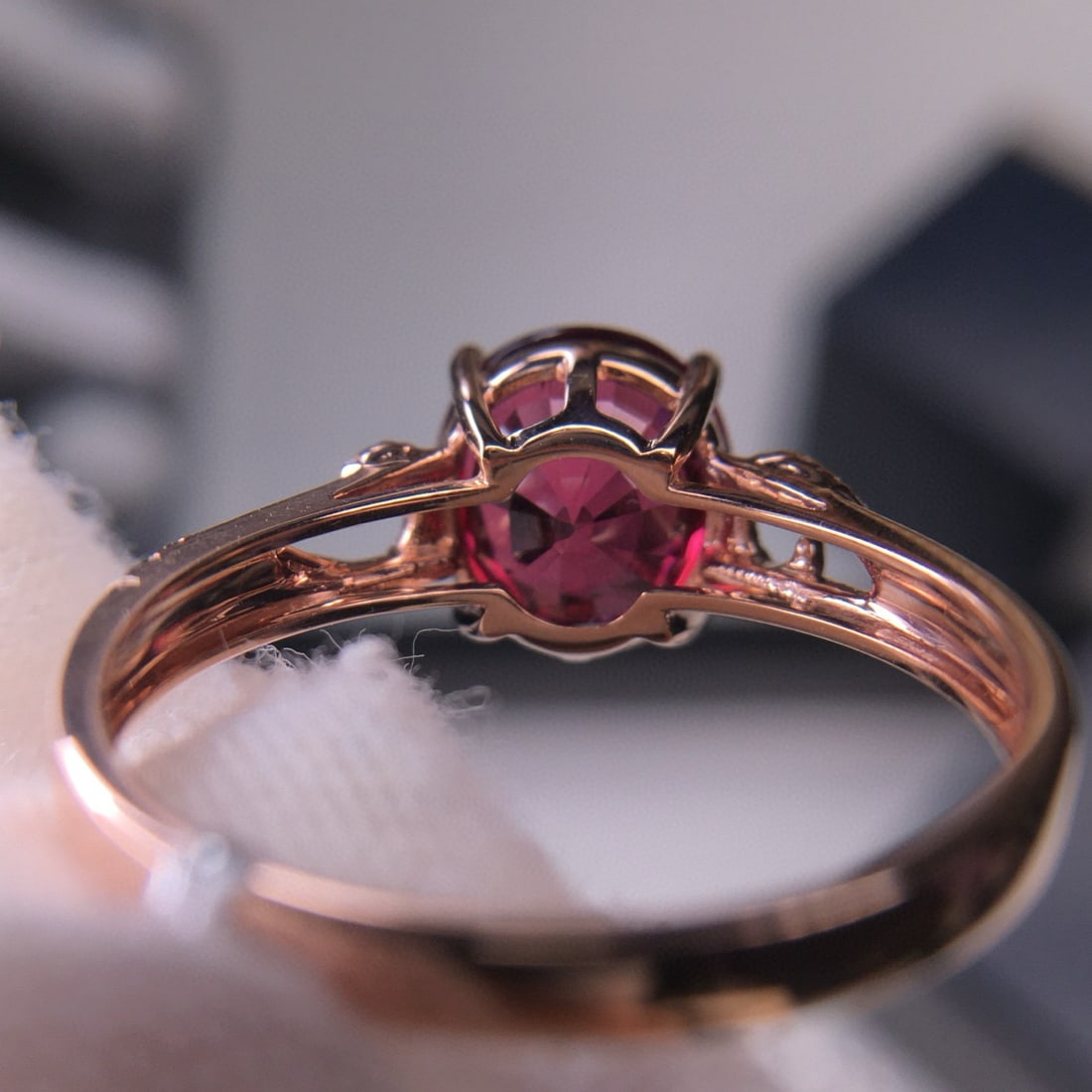 14k Gold 3.02 Ct Natural Tourmaline & Diamond Ring - 6