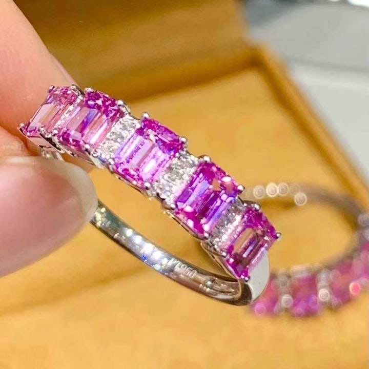 14k Gold 1.6 Ct Natural Sapphire & Diamond Ring - 3