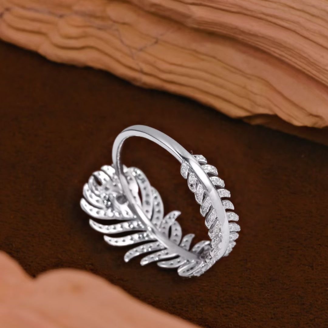 14k Gold 0.45 Ct Natural H Diamond Ring - 2