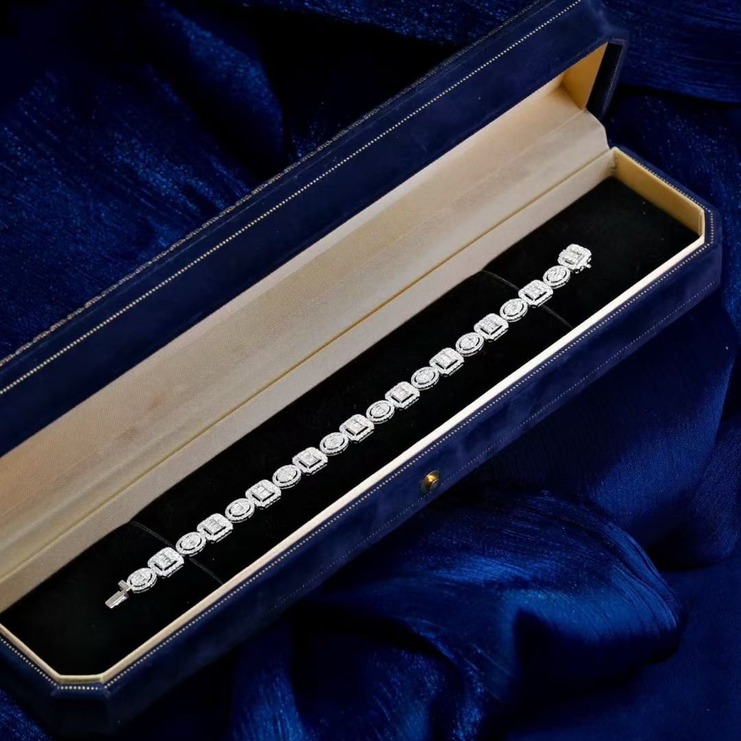 14k Gold 3.6 Ct Natural H Diamond Bracelet - 2