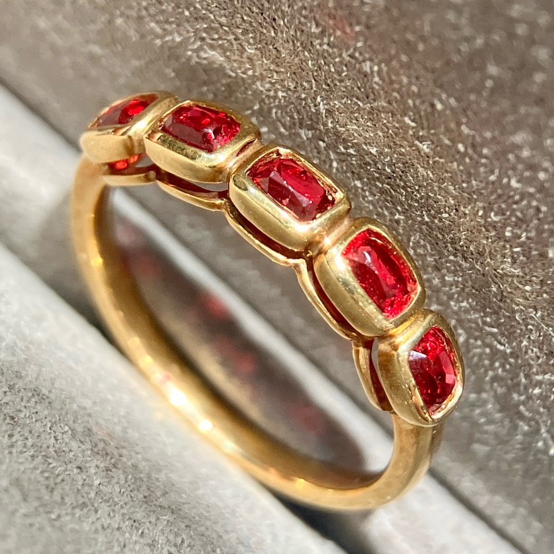 14k Gold 1.09 Ct Natural Spinel Ring - 4