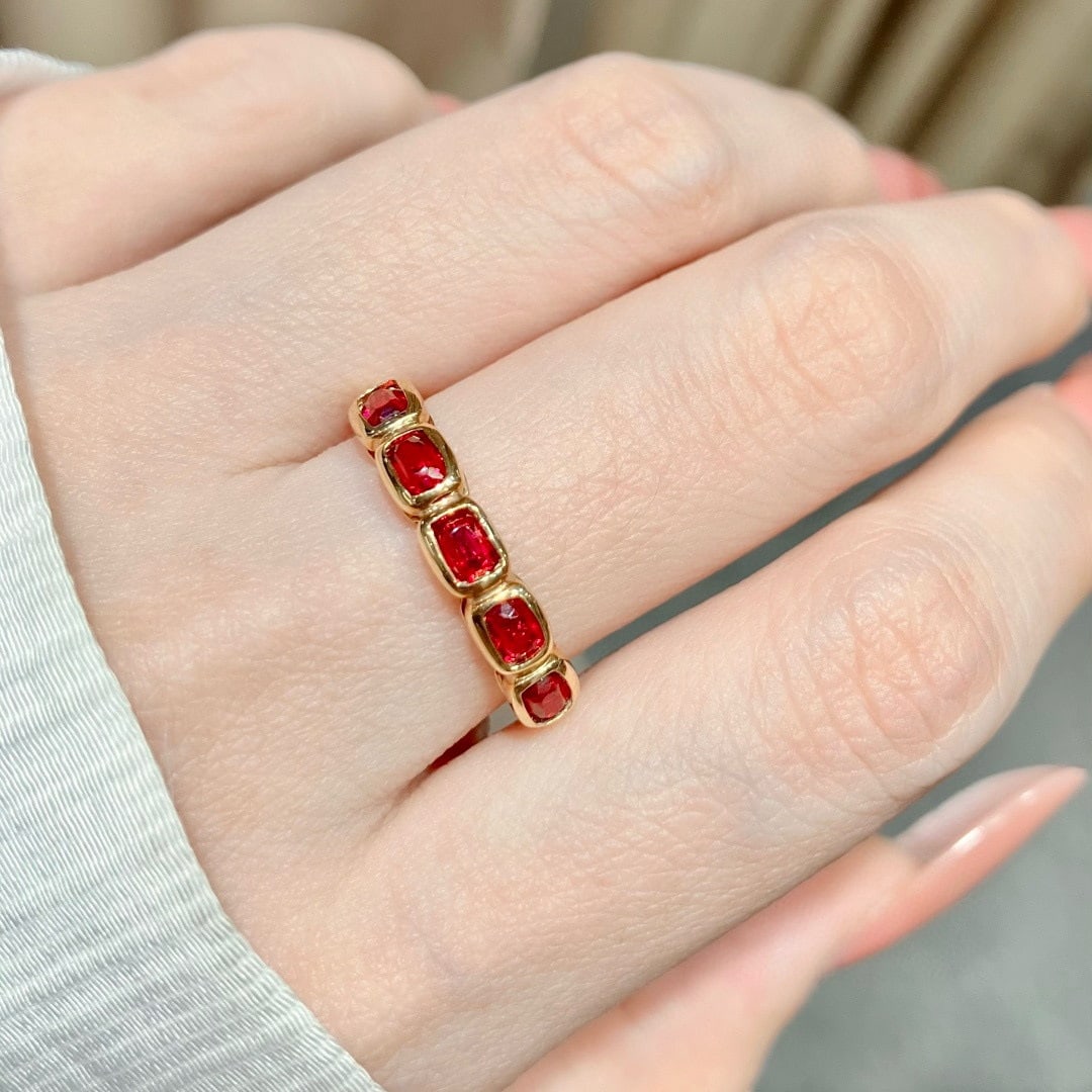 14k Gold 1.09 Ct Natural Spinel Ring - 5