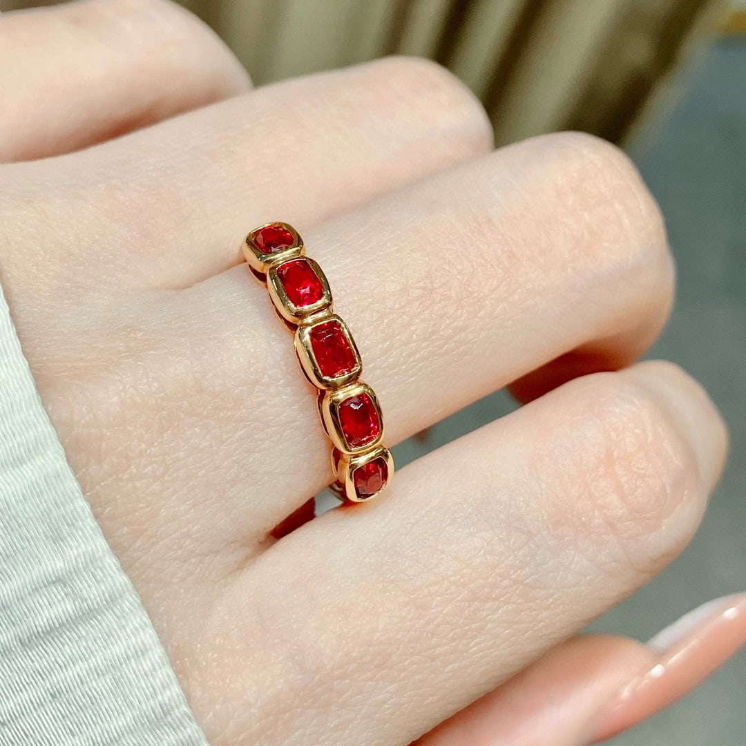 14k Gold 1.09 Ct Natural Spinel Ring - 6