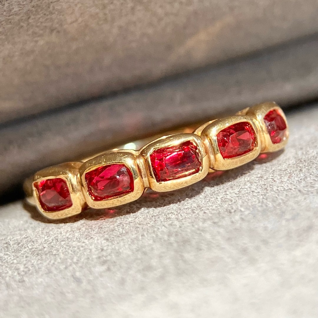 14k Gold 1.09 Ct Natural Spinel Ring - 7