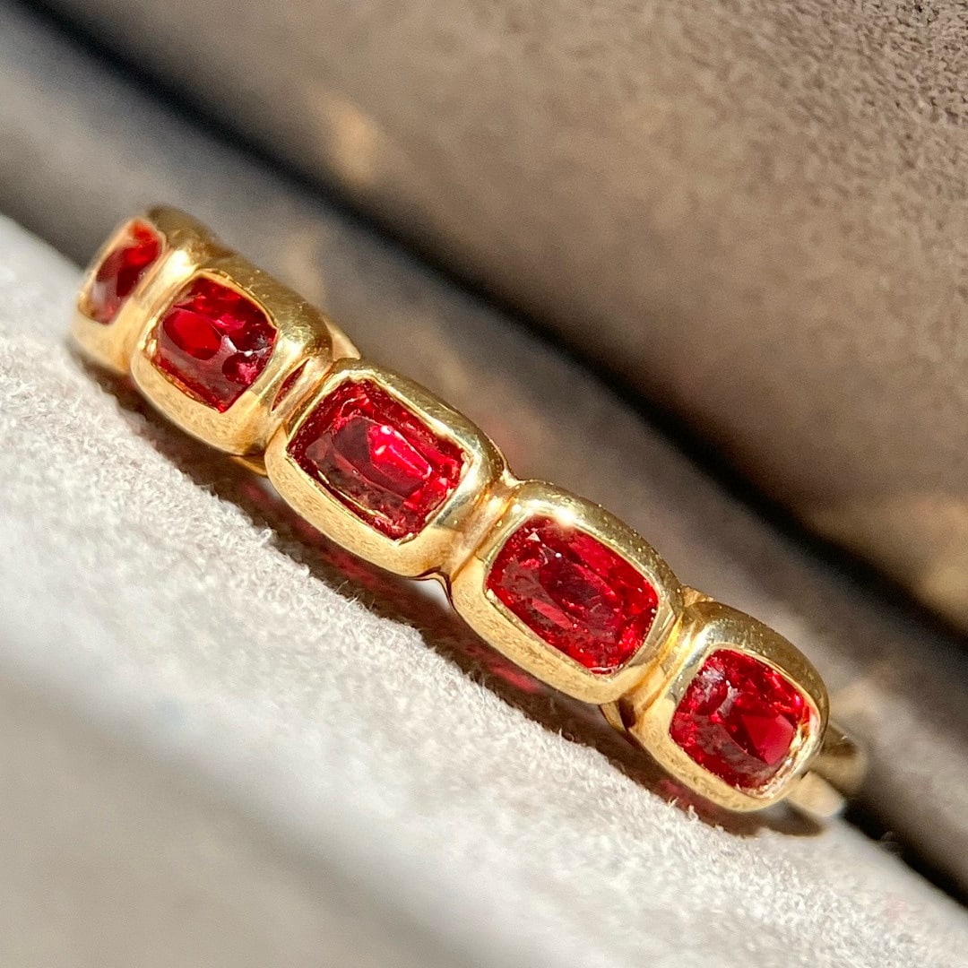 14k Gold 1.09 Ct Natural Spinel Ring - 8