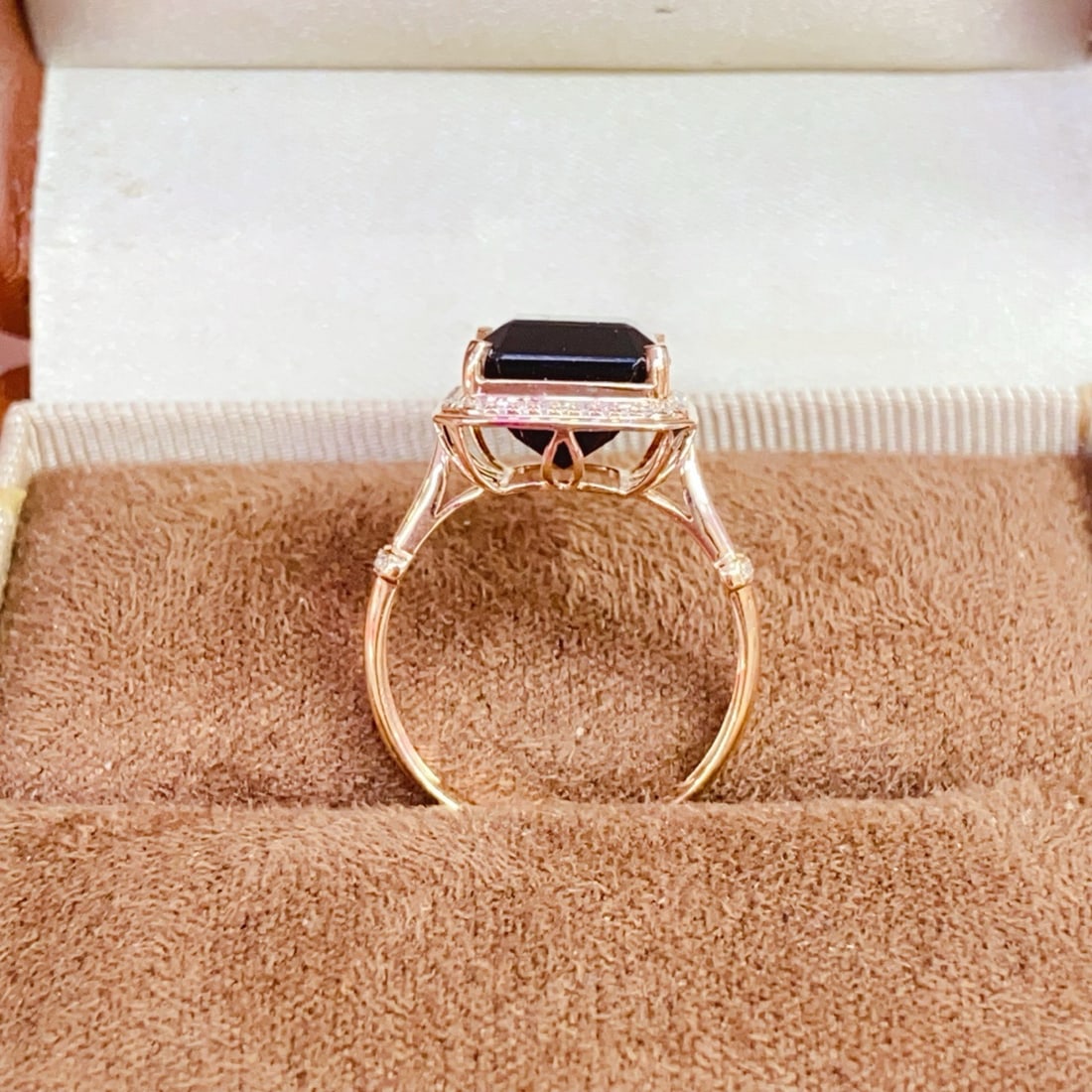 14k Gold 6.15 Ct Natural Tourmaline & Diamond Ring - 5