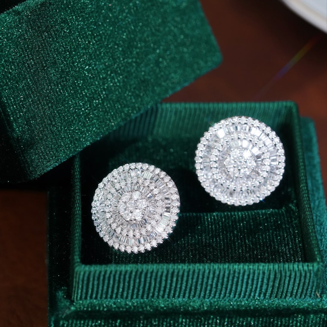 14k Gold 2.80 Ct Natural H Diamond Earrings - 5