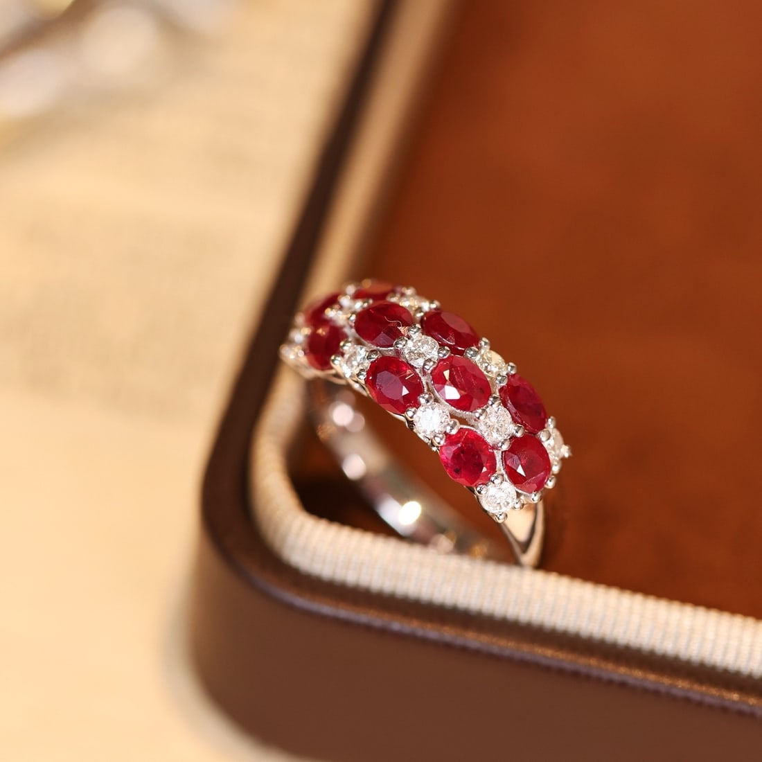 14k Gold 2.35 Ctw Natural Ruby & Diamond Ring - 2