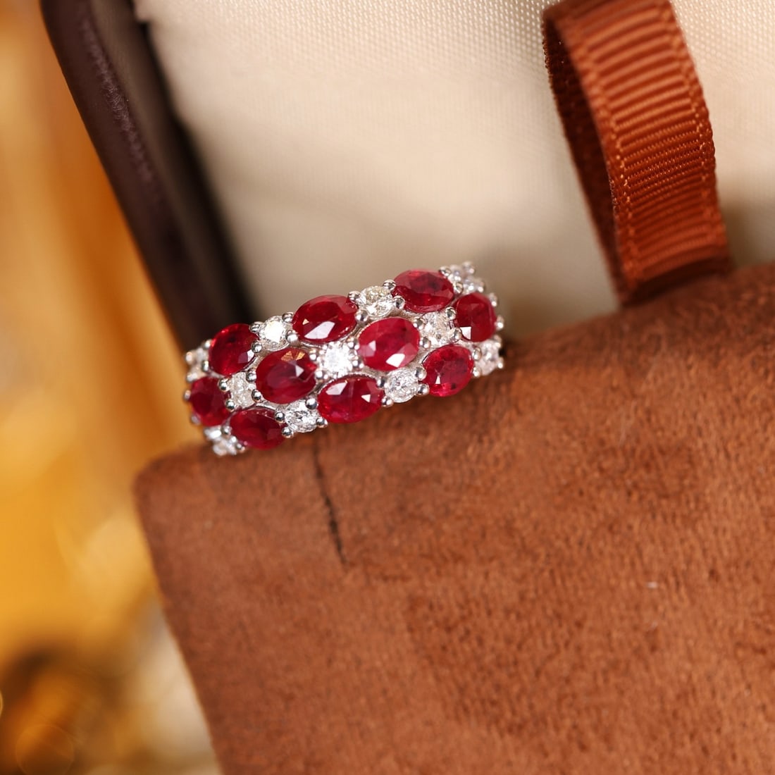 14k Gold 2.35 Ctw Natural Ruby & Diamond Ring - 3