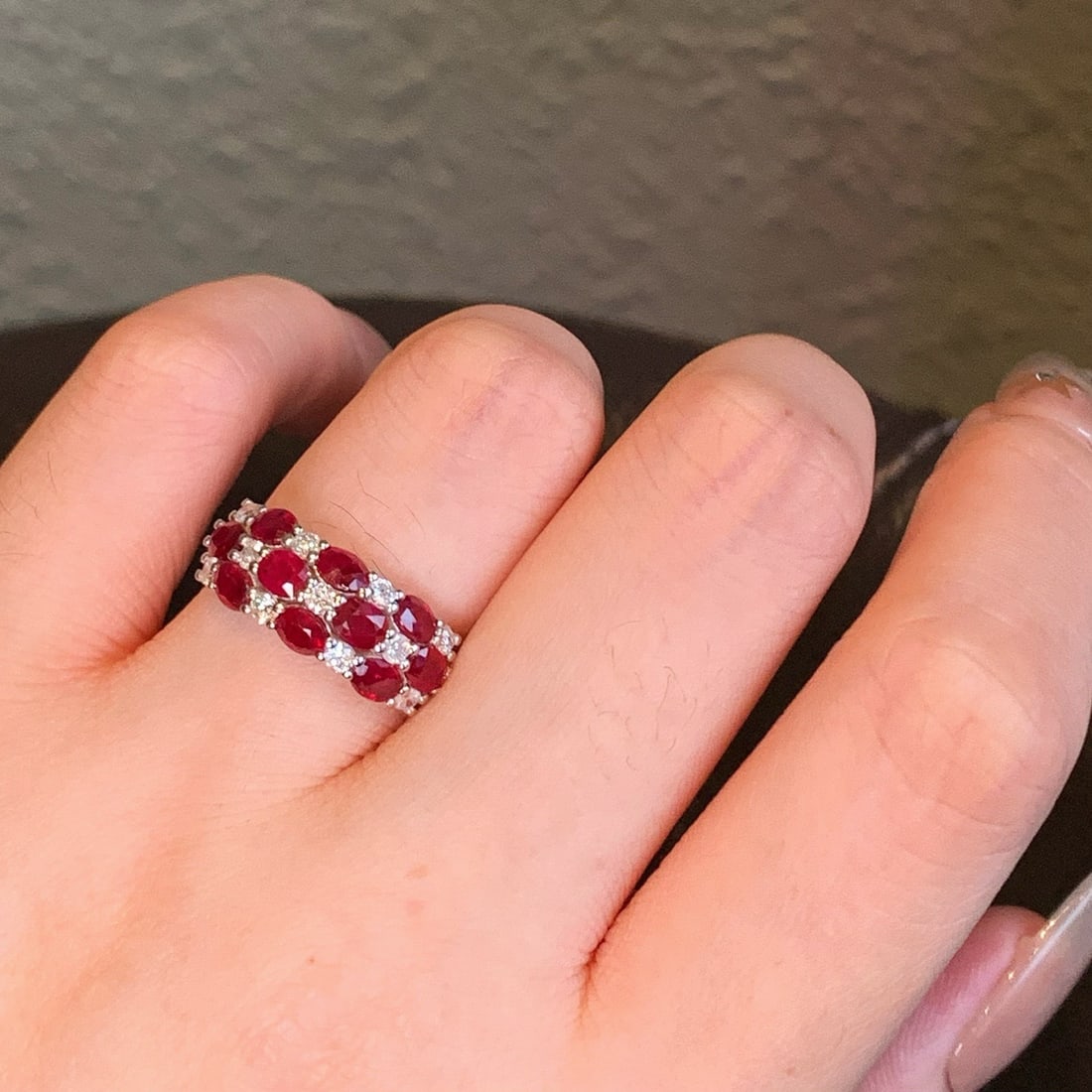 14k Gold 2.35 Ctw Natural Ruby & Diamond Ring - 5