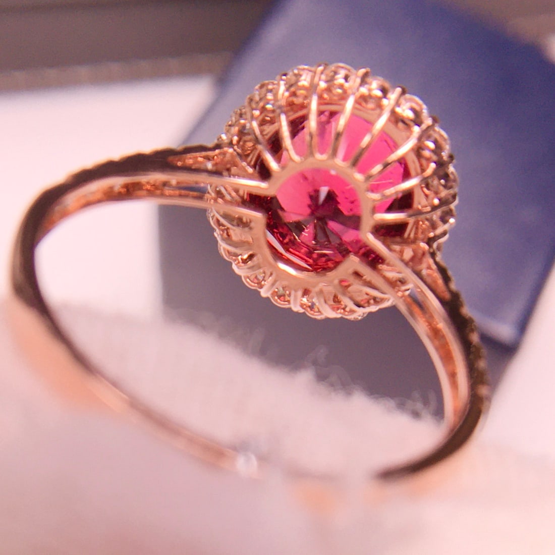 14k Gold 4.1 Ct Natural Tourmaline & Diamond Ring - 7