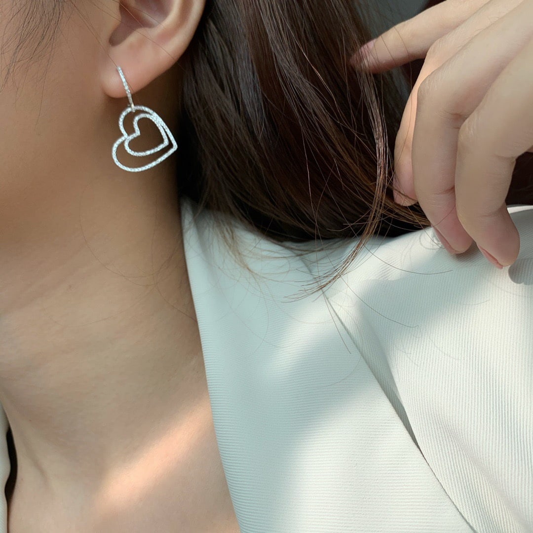 14k Gold 0.8 Ct Natural H Diamond Earrings - 5