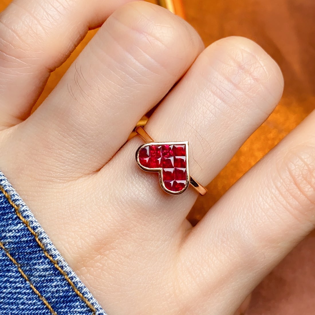 14k Gold 1.30 Ct Natural Ruby Ring - 4