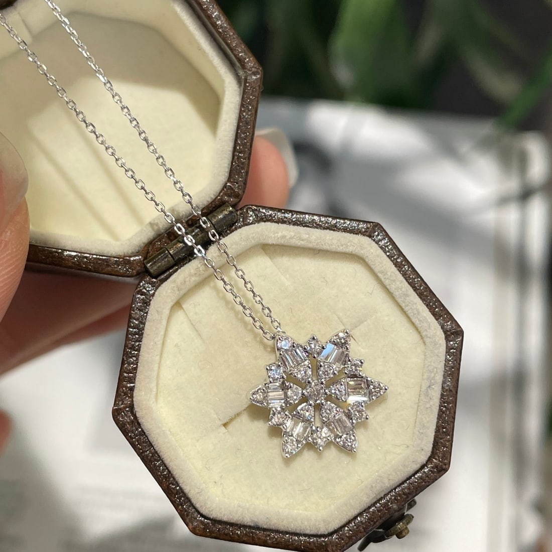 14k Gold 0.36 Ct Natural H Diamond Pendant( Without Chain ) - 2