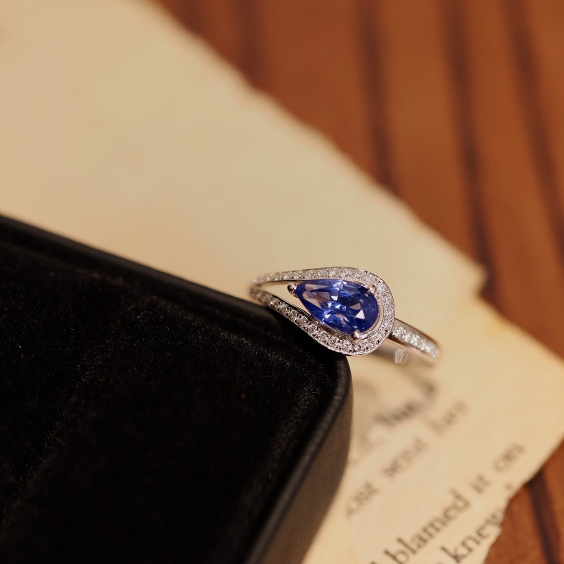 14k Gold 1.47 Ctw Natural Sapphire & Diamond Ring - 2