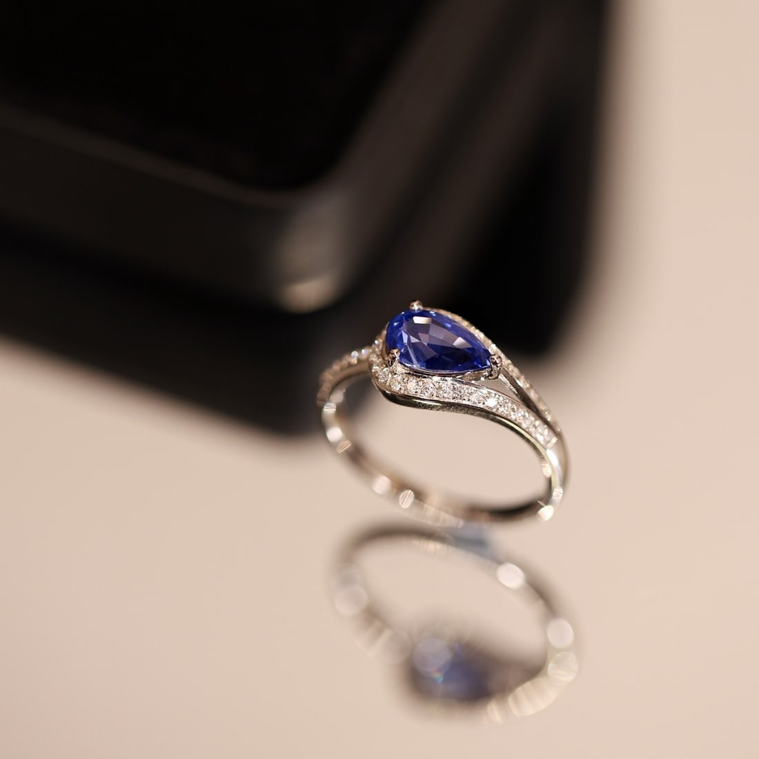 14k Gold 1.47 Ctw Natural Sapphire & Diamond Ring - 5