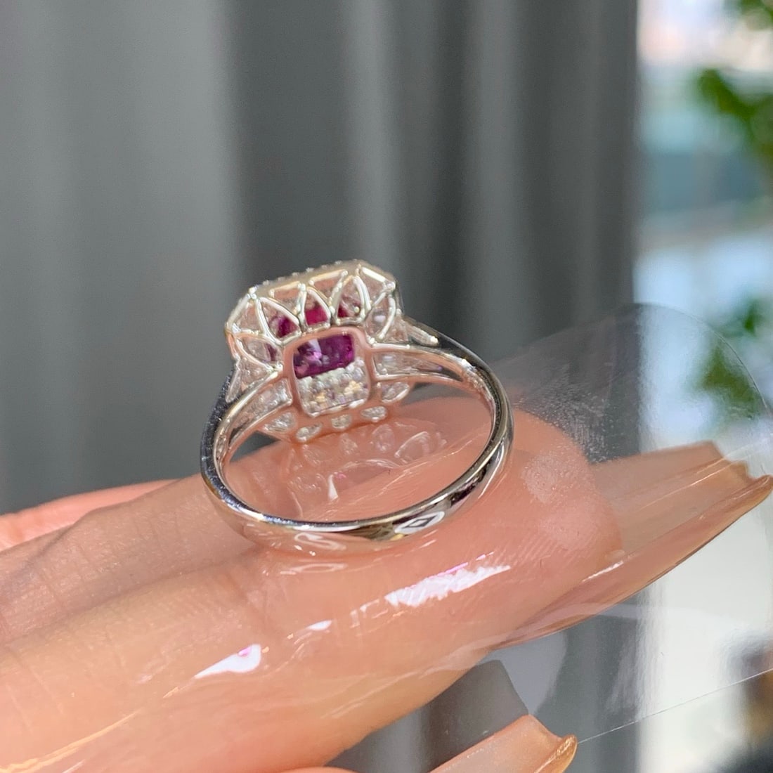 14k Gold 1.70 Ctw Natural Sapphire & Diamond Ring - 3