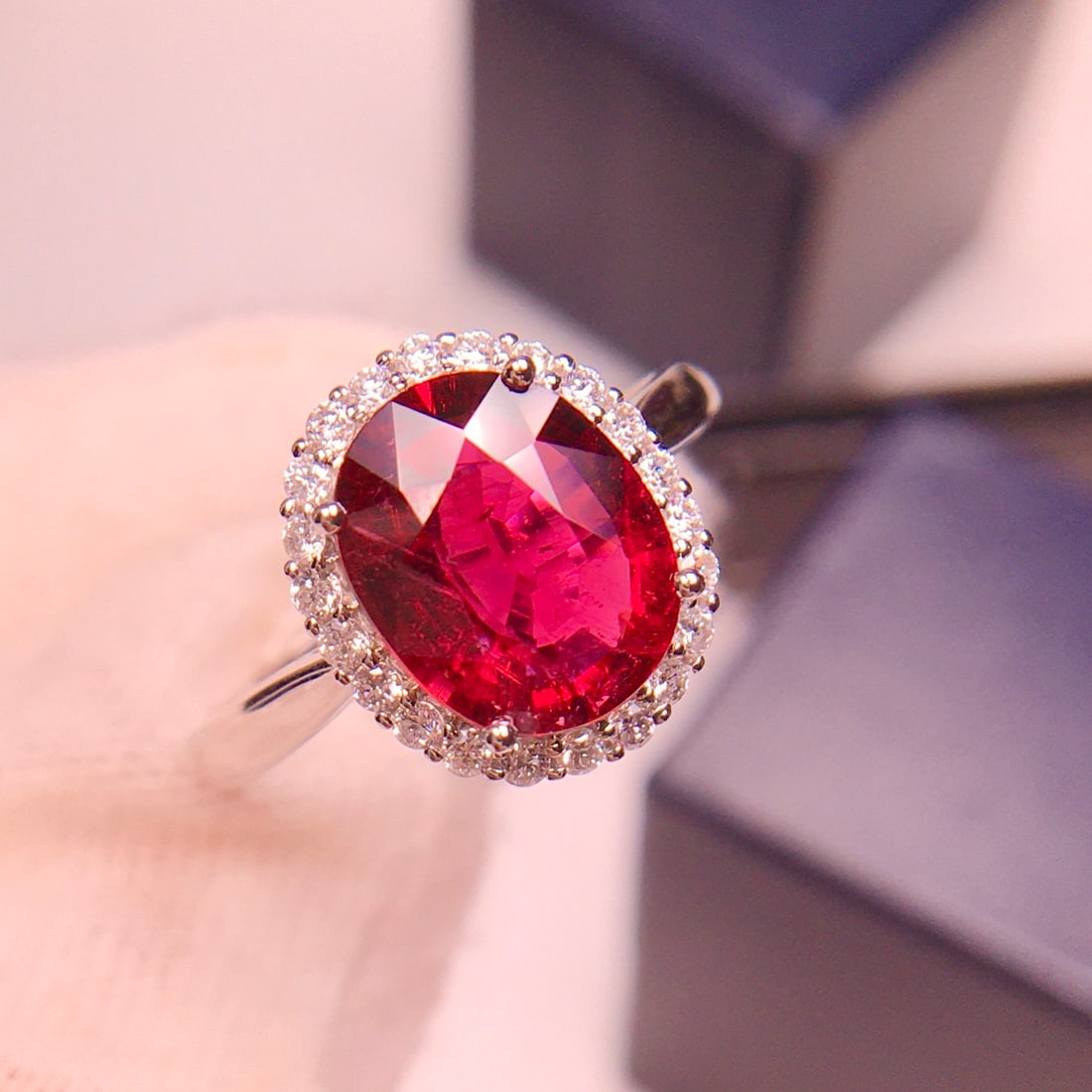 14k Gold 2.86 Ct Natural Tourmaline & Diamond Ring - 2