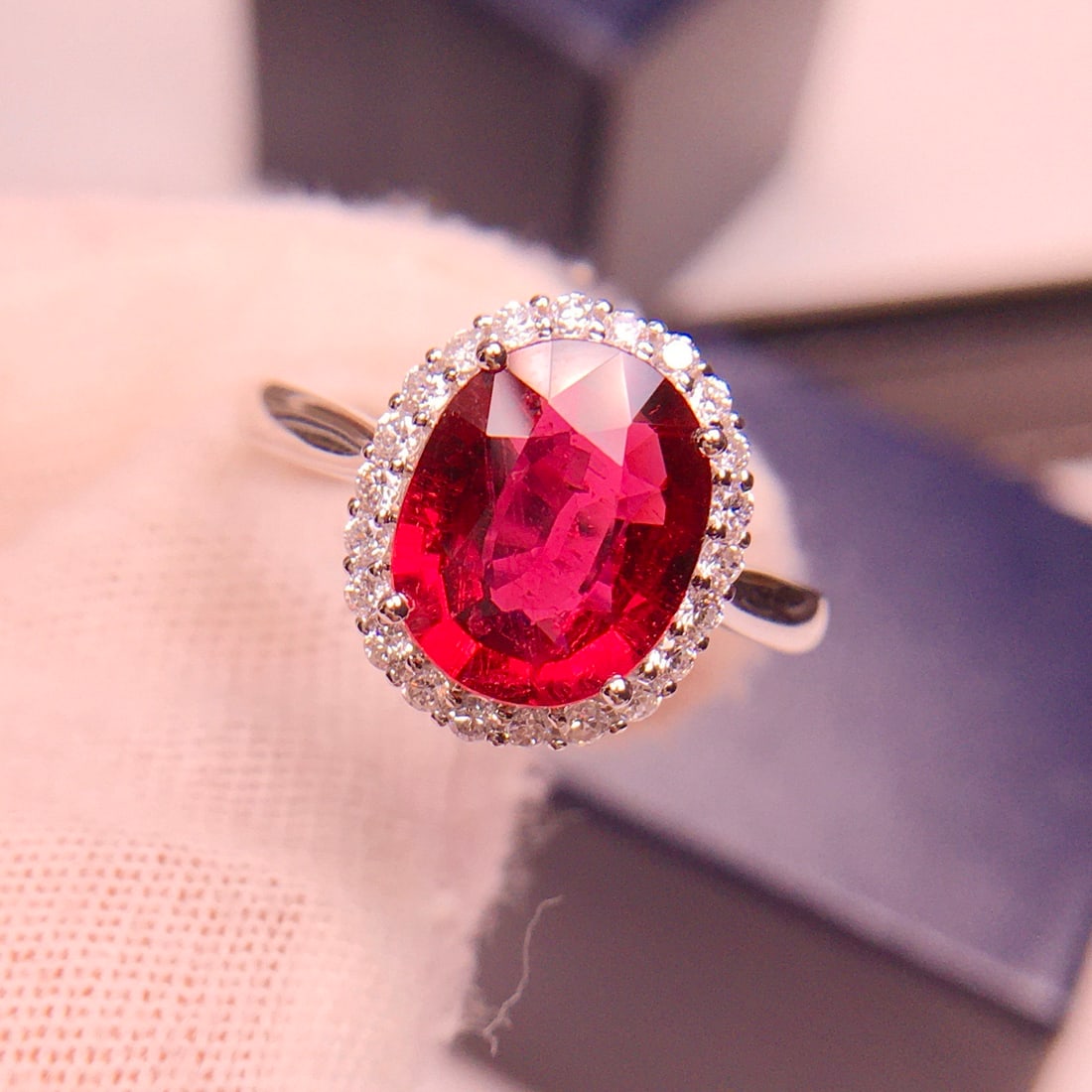 14k Gold 2.86 Ct Natural Tourmaline & Diamond Ring - 5