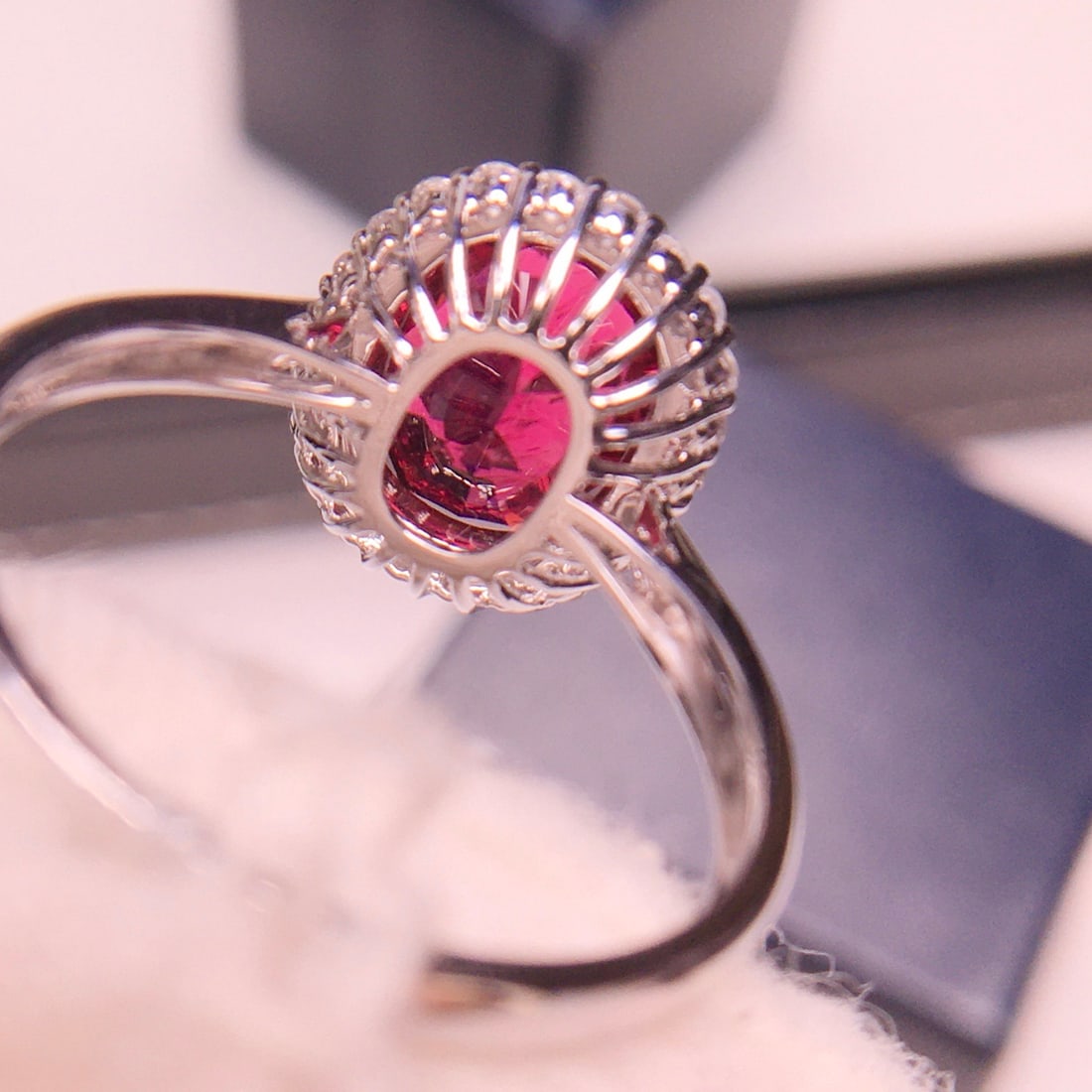 14k Gold 2.86 Ct Natural Tourmaline & Diamond Ring - 7