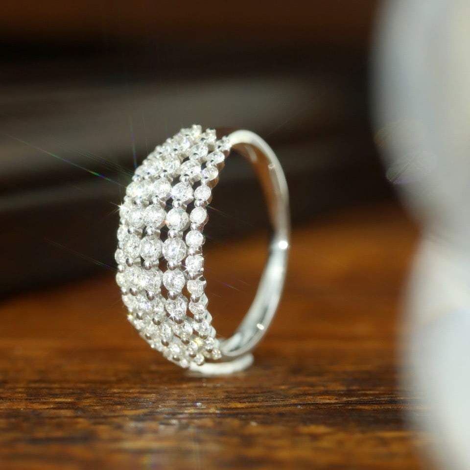 14k Gold 1.15 Ct Natural H Diamond Ring - 3