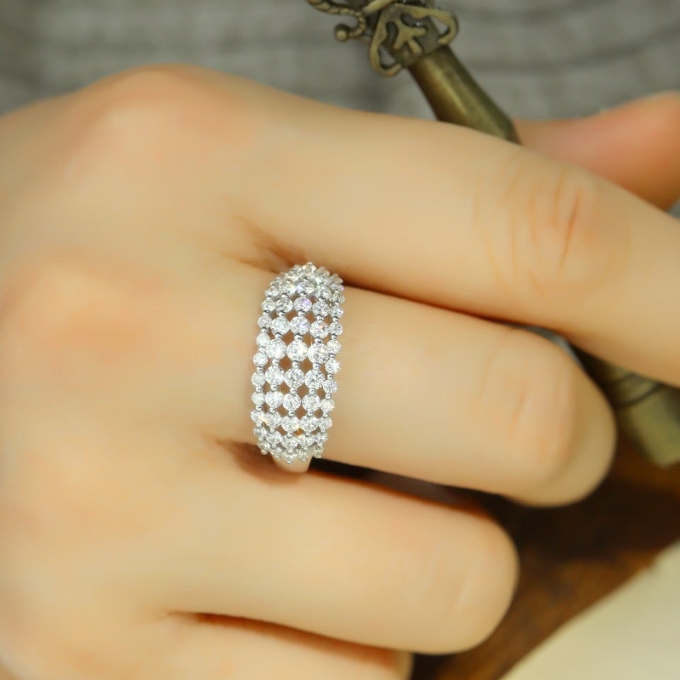 14k Gold 1.15 Ct Natural H Diamond Ring - 5