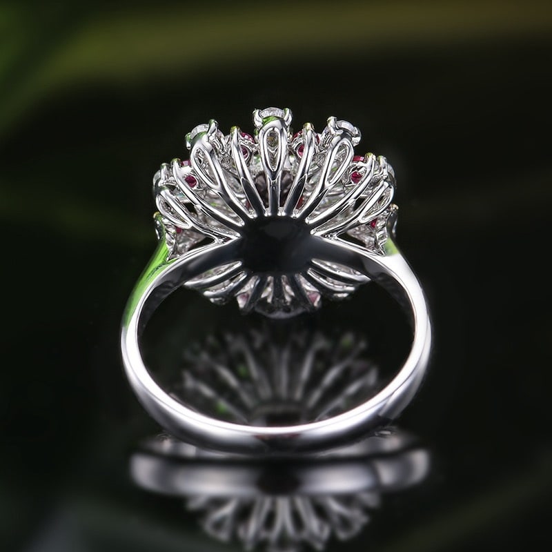 14k Gold 0.99 Ctw Natural Ruby & Ruby Ring - 5